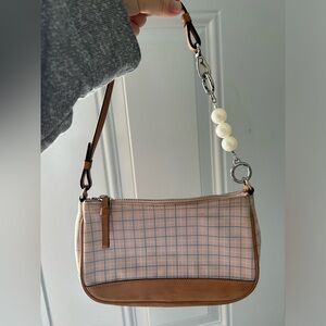 （sold) Coach bag pink plaid y2k style